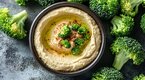 Brocolli and hummus