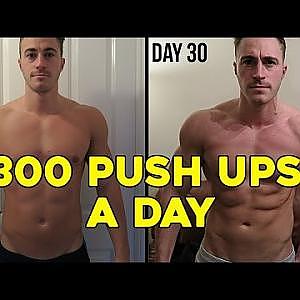 300 PUSH UPS A DAY FOR 30 DAYS CHALLENGE (My body results)