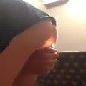 Trying to light a fart on fire