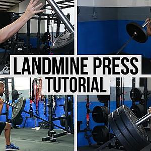 BEST Landmine Press Shoulder Exercise Variations - YouTube