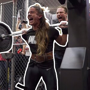 120lb Woman Squats 495lbs!! | World Record!